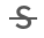 strike-out icon