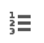 Numbered list icon