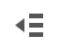 Indent out icon