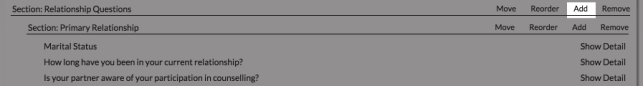 Add Element from Section