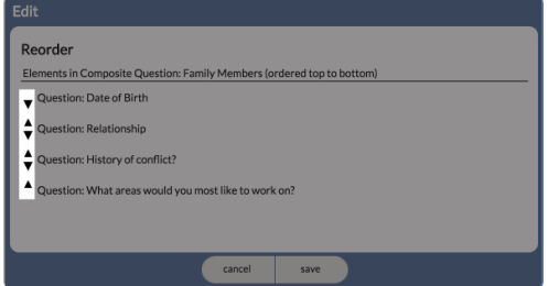 Reorder Questions in a Composite Question