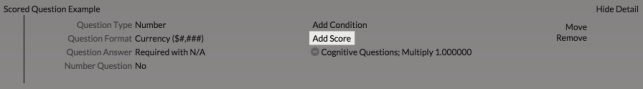 Add secondary score