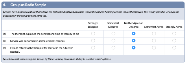 Example of Group Question