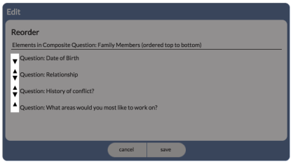 Reorder Questions in a Group