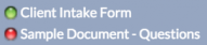 Active and Inactive Document Example