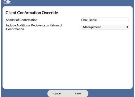 Site-based client communication override settings