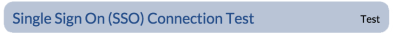 SSO Connection Test