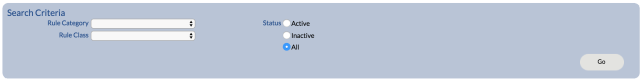 Action Trigger Search Criteria