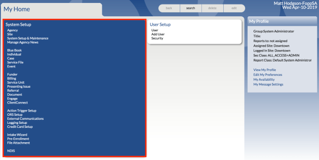 The System Administrator Account – Bonterra
